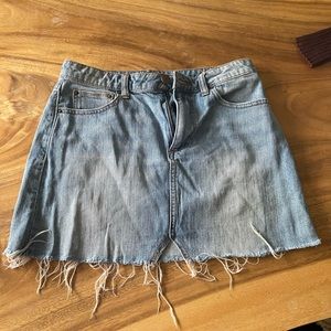 Jean mini skirt